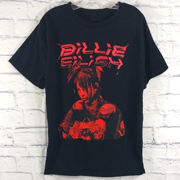 🎟️BOGO FREE🎟️ Billie Eilish T-Shirt Graphic Pop Star  Sz M - Picture 1 of 4